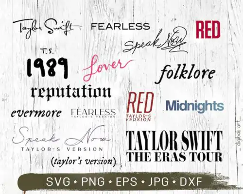Taylor eras tour svg bundle - Instant download