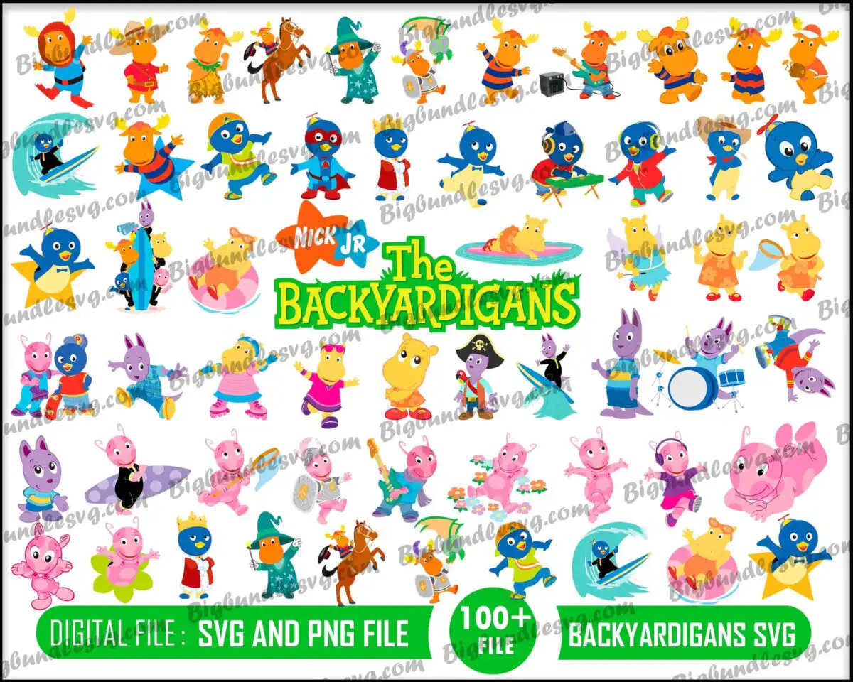 The Backyardigans svg bundle - Digital download