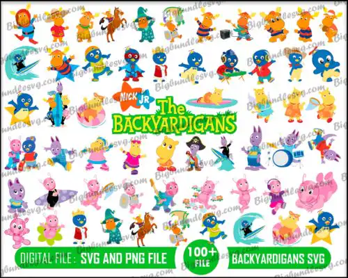 The Backyardigans svg bundle - Digital download