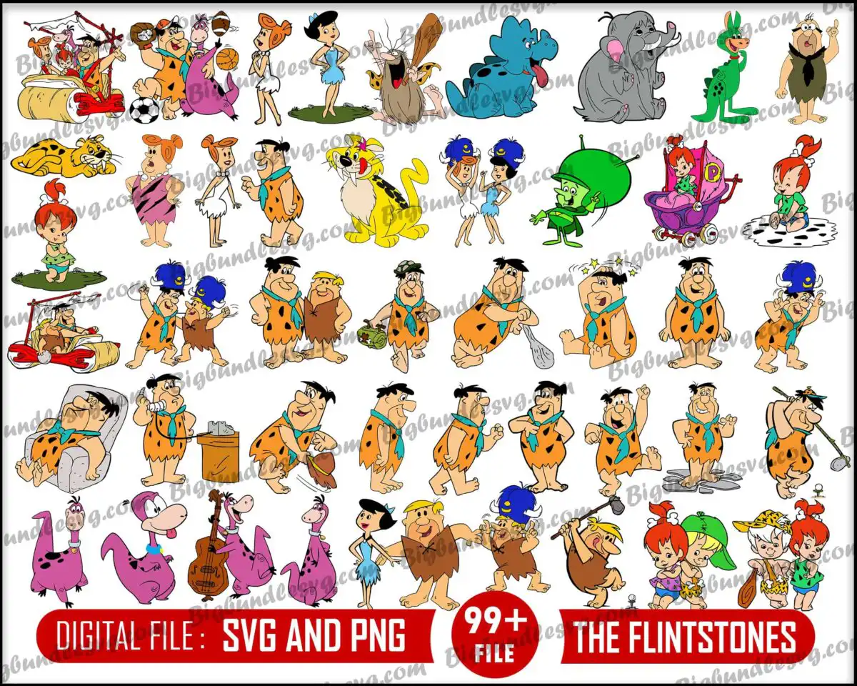 theflintstones.jpg Flintstones Svg bundle - Digital download