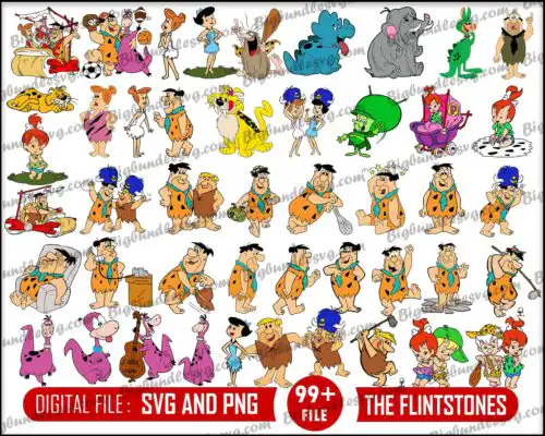 Flintstones Svg bundle - Digital download
