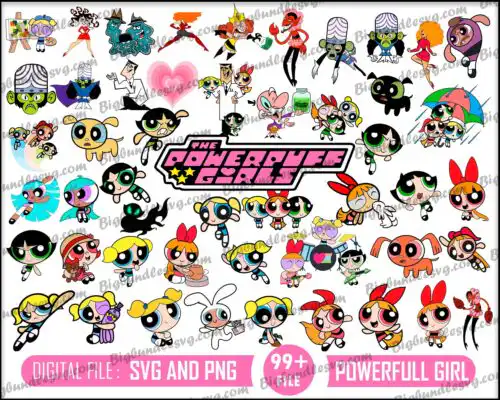 The Powerpuff Girls svg bundle - Digital download