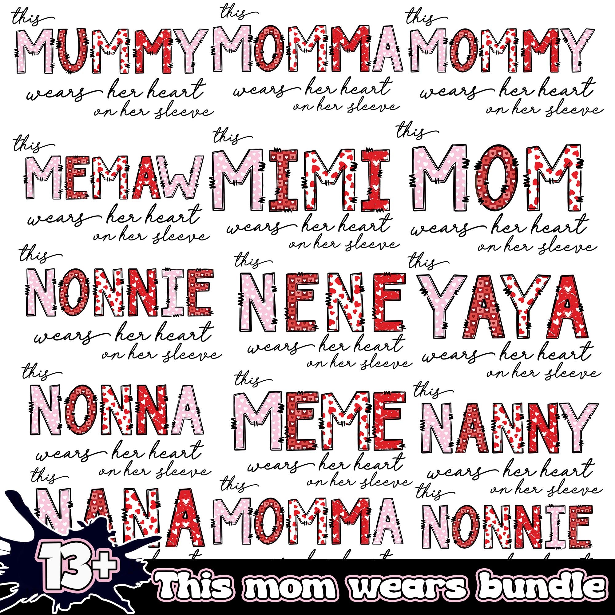 This Mom Wears Bundle 13+ PNG
