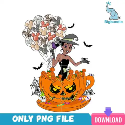 Princess tiana halloween, halloween png, Instant download.