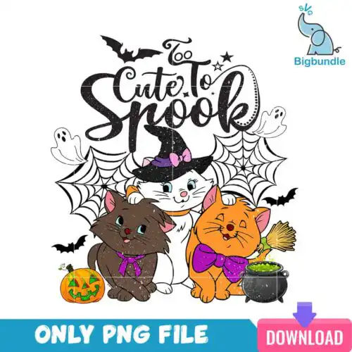 Toocutespookcatshalloween.jpg Too cute spook cats halloween, halloween png, Instant download.