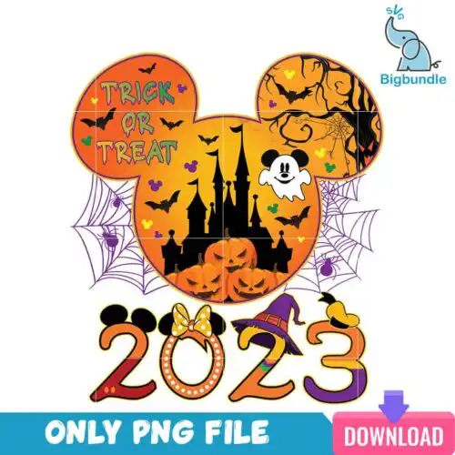 Trich or treat halloween 2023, halloween png, Instant download.