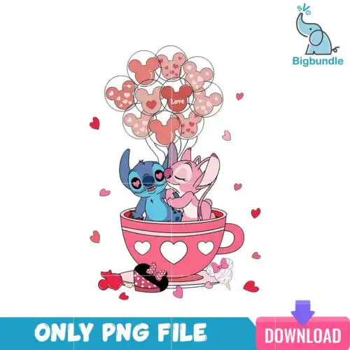 VLT22122325-Stitch Valentine PNG