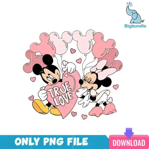VLT22122347-True Love Mickey Couples PNG