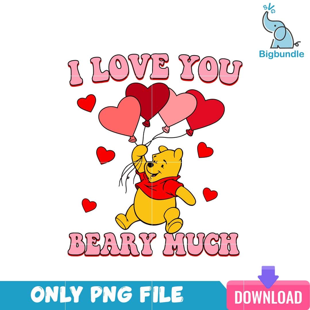 VLT23122308 ILoveYouBearyMuchPNG