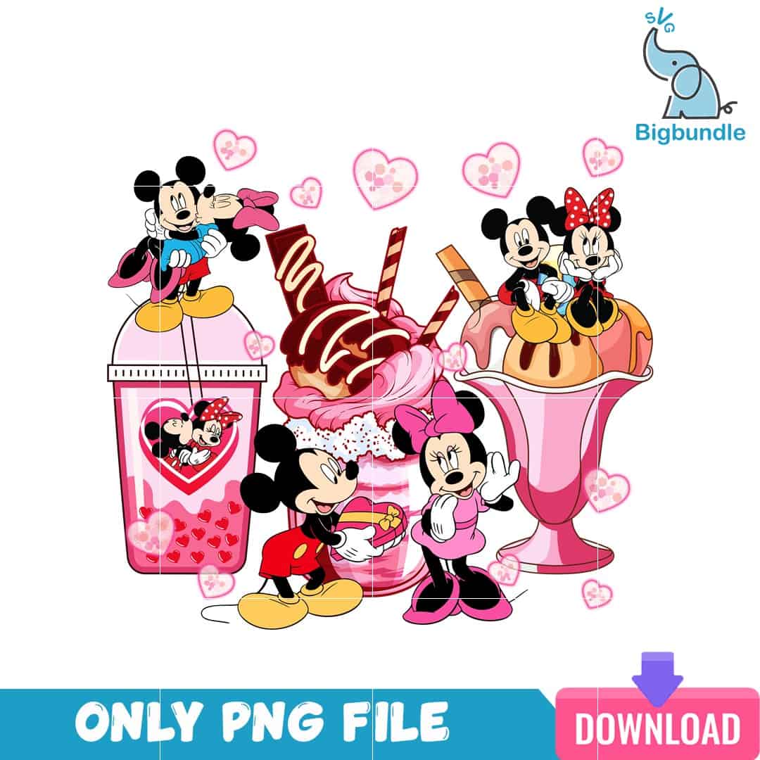 VLT231223125 ValentineMickeyandMinniePNG