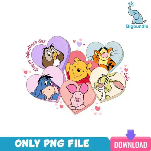 VLT231223134-Winnie the Pooh love PNG