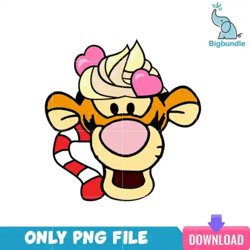 VLT231223158-Valentine Tiger PNG