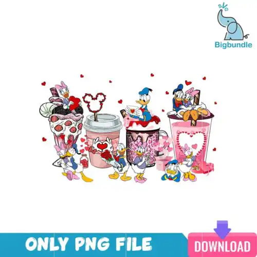 VLT23122385-Winter Latte Duck Love PNG