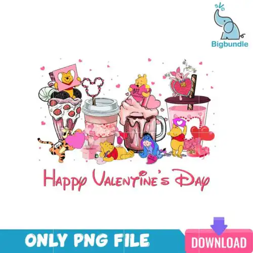 VLT23122391-Valentine Latte Pooh PNG