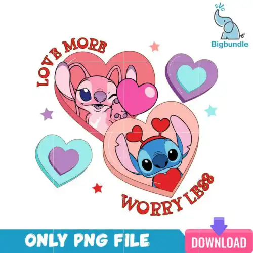 VLT25122343-Love More Worry Less PNG