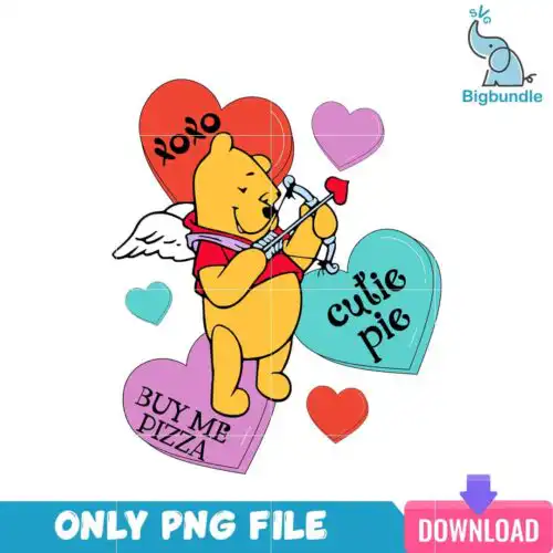 VLT25122345-Pooh Buy Me Pizza PNG