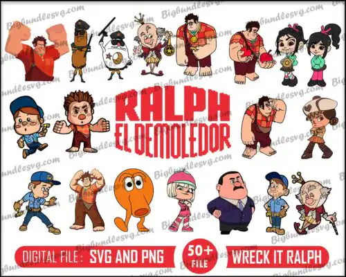 Wreck It Ralph Svg bundle - Digital download