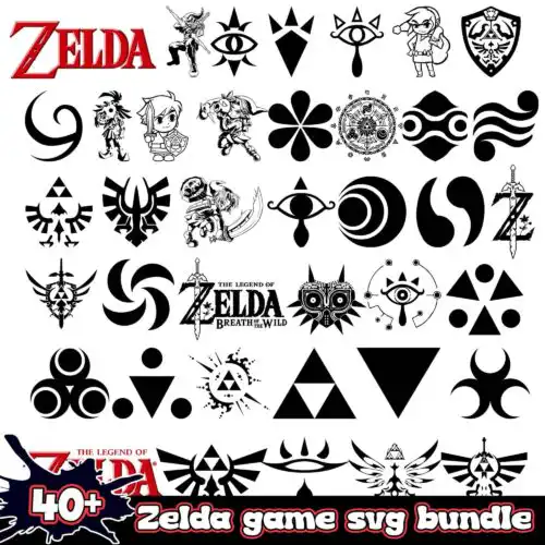 Zelda Game Bundle 39+ SVG