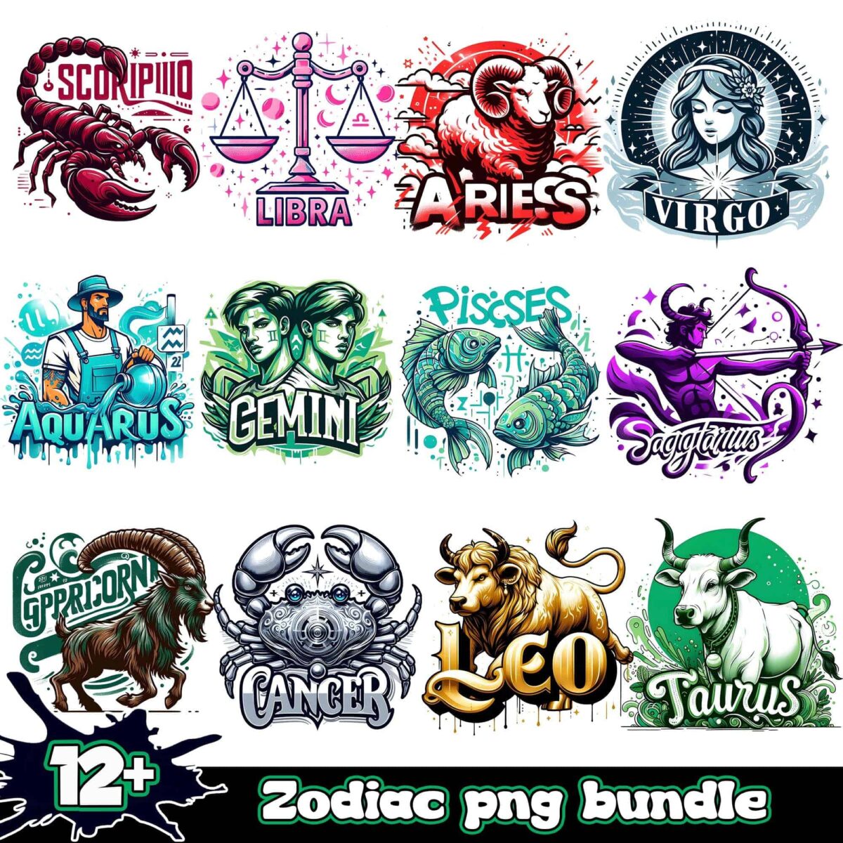 Zodiacpngbundle