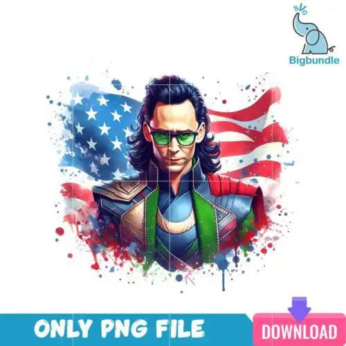 Loki American 4th Of July PNG