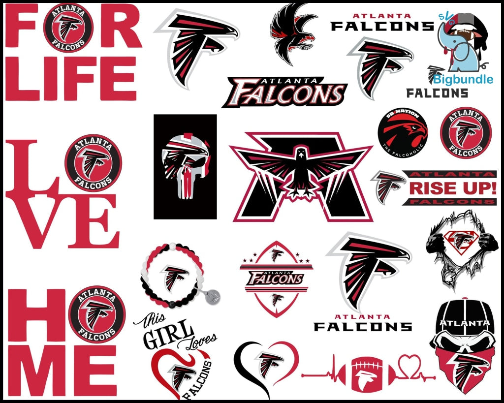Atlanta Falcons Bundle svg, Falcons Bundle svg, Sport svg, Nfl svg, png, dxf, eps digital file