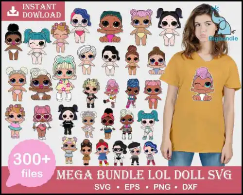 Baby Doll Bundle Bundle dolls Svg, Beautiful Doll Png, clipart set vector, New Doll Svg
