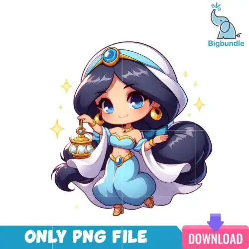 Jasmin Disney Princess Chibi PNG