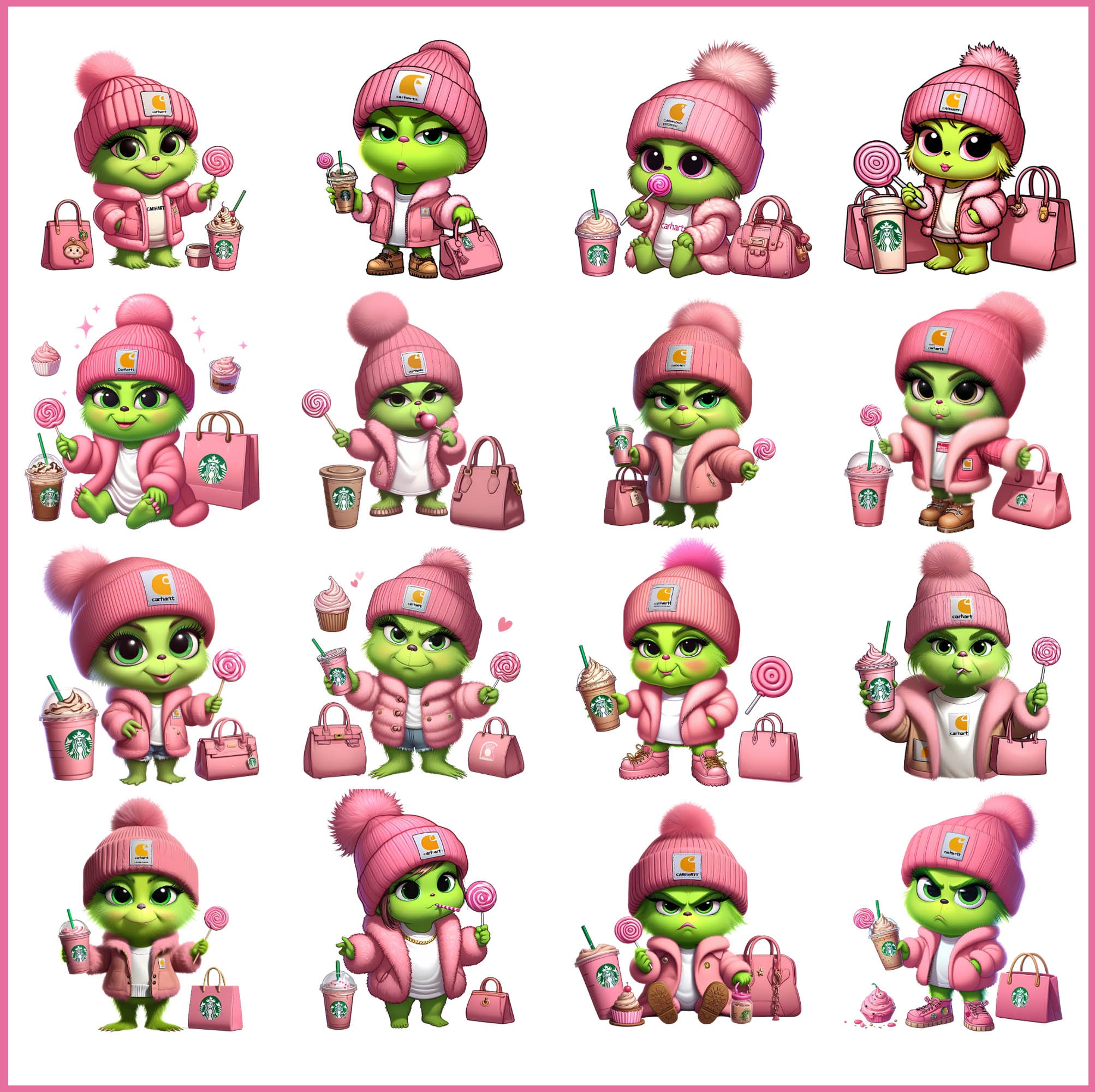 Baby grinch png, Boujee Grinch, cute grinchmas png