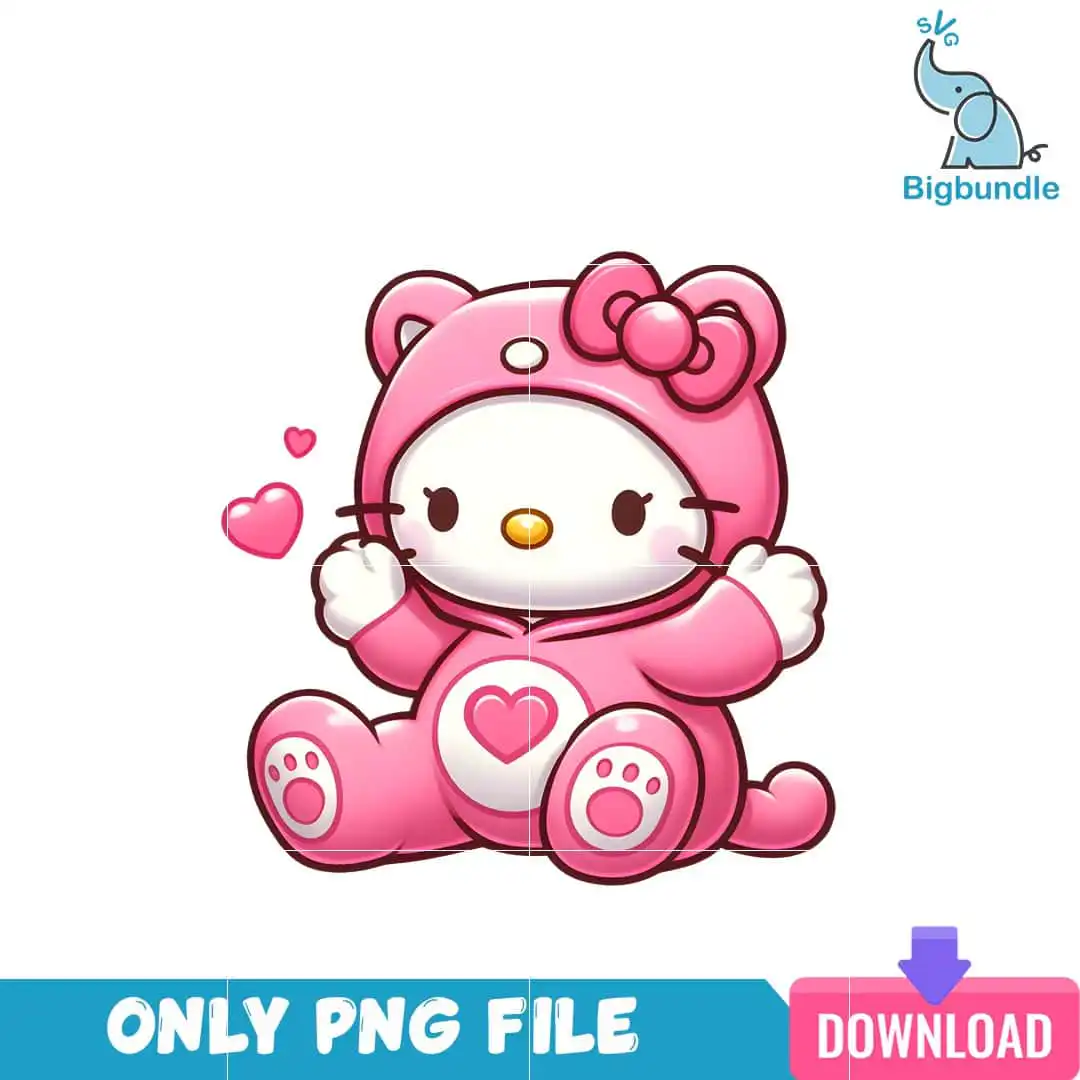 Hello Kitty Nude Pink Care Bear PNG