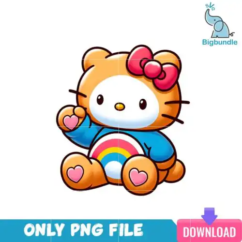 bear8.png Hello Kitty Orange Care Bear PNG