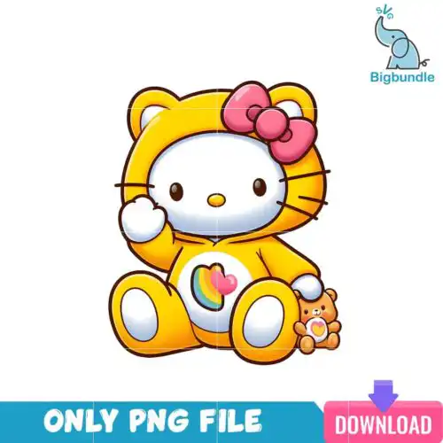 bear9.png Hello Kitty Yellow Care Bear PNG