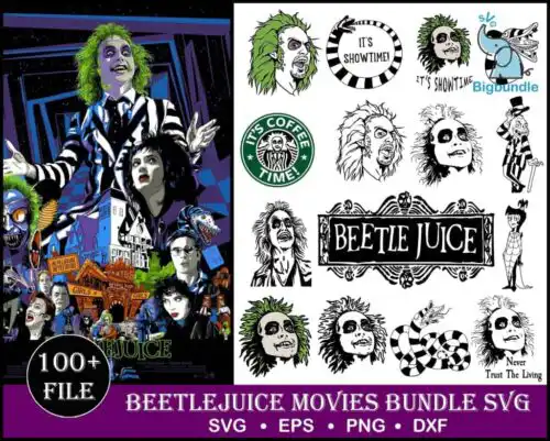 beetlejuice svg bundle 100+ svg, png, dxf, pdf