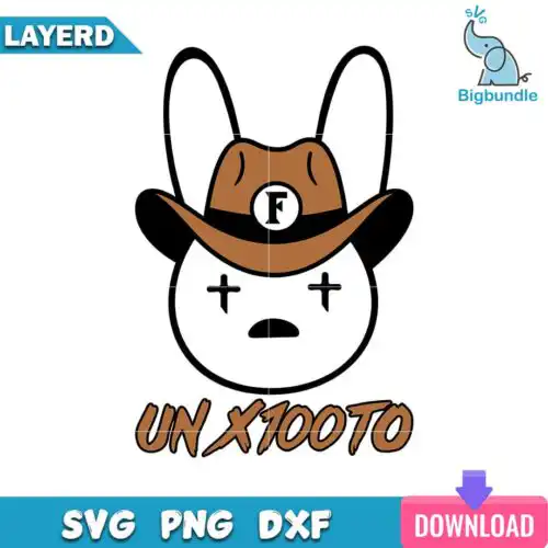 Bad Bunny Un x100to Svg, Bad Bunny Svg, Instant Download, SG19062305