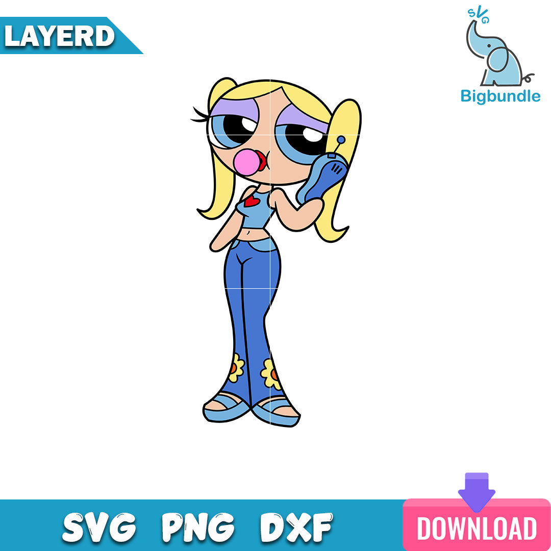 Bubbles Svg, The Powerpuff Girls Svg, Instant Download, SG19062308