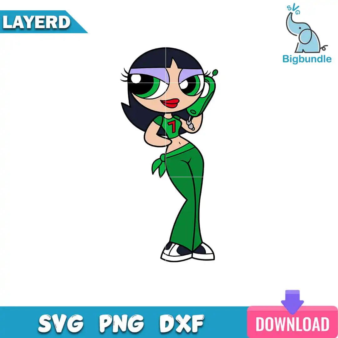 Buttercup Svg, The Powerpuff Girls Svg, Instant Download, SG19062309