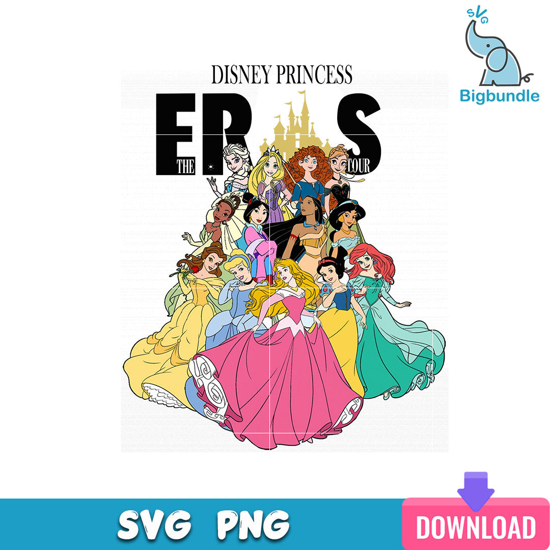 Princess The Eras Tour Svg, Disney Princess Svg, SG08072360