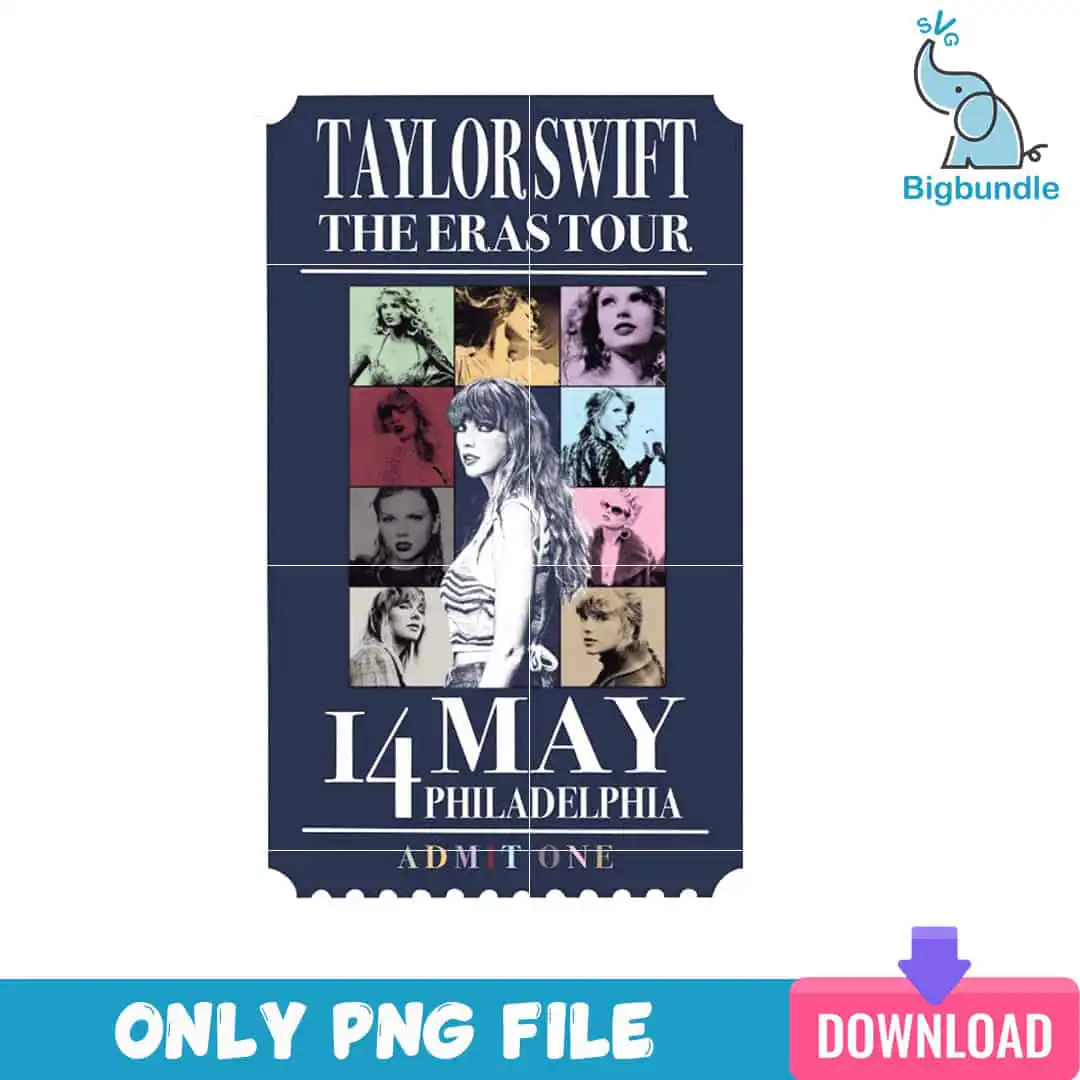 Music Concert Ticket Taylor Swift The Eras Tour Png, Taylor Swift Png, SG08072393