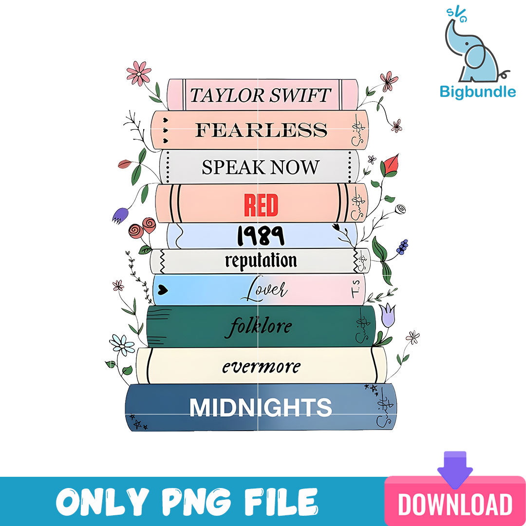 Taylor Swift Album Png, Taylor Swift Png, Instant Download, SG08072373