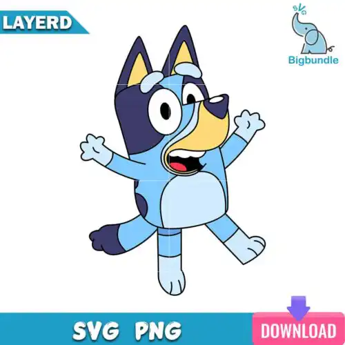 Bluey funny svg, bluey svg, digital download.