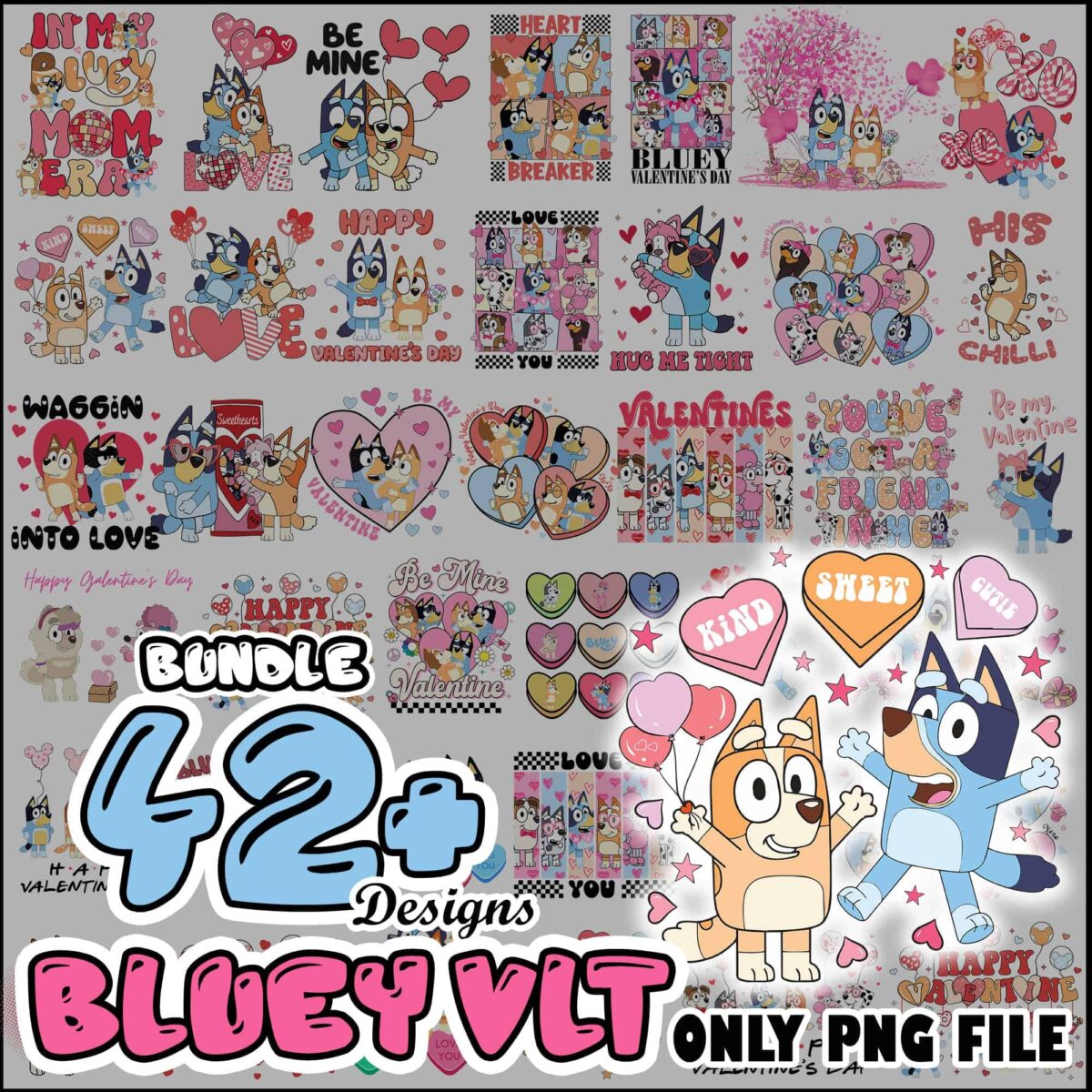 blueyvalentinepngbundle