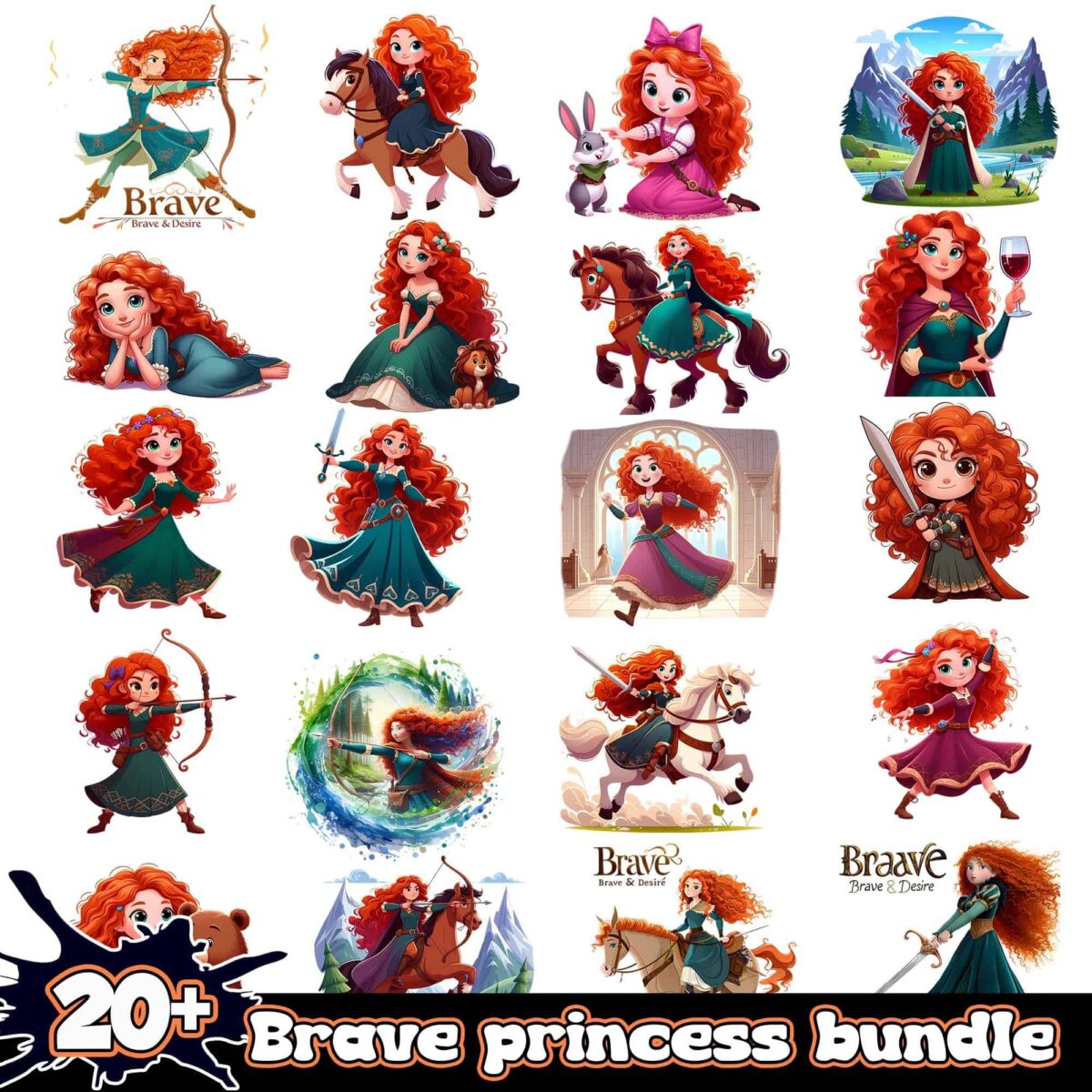 braveprincesspngbundle