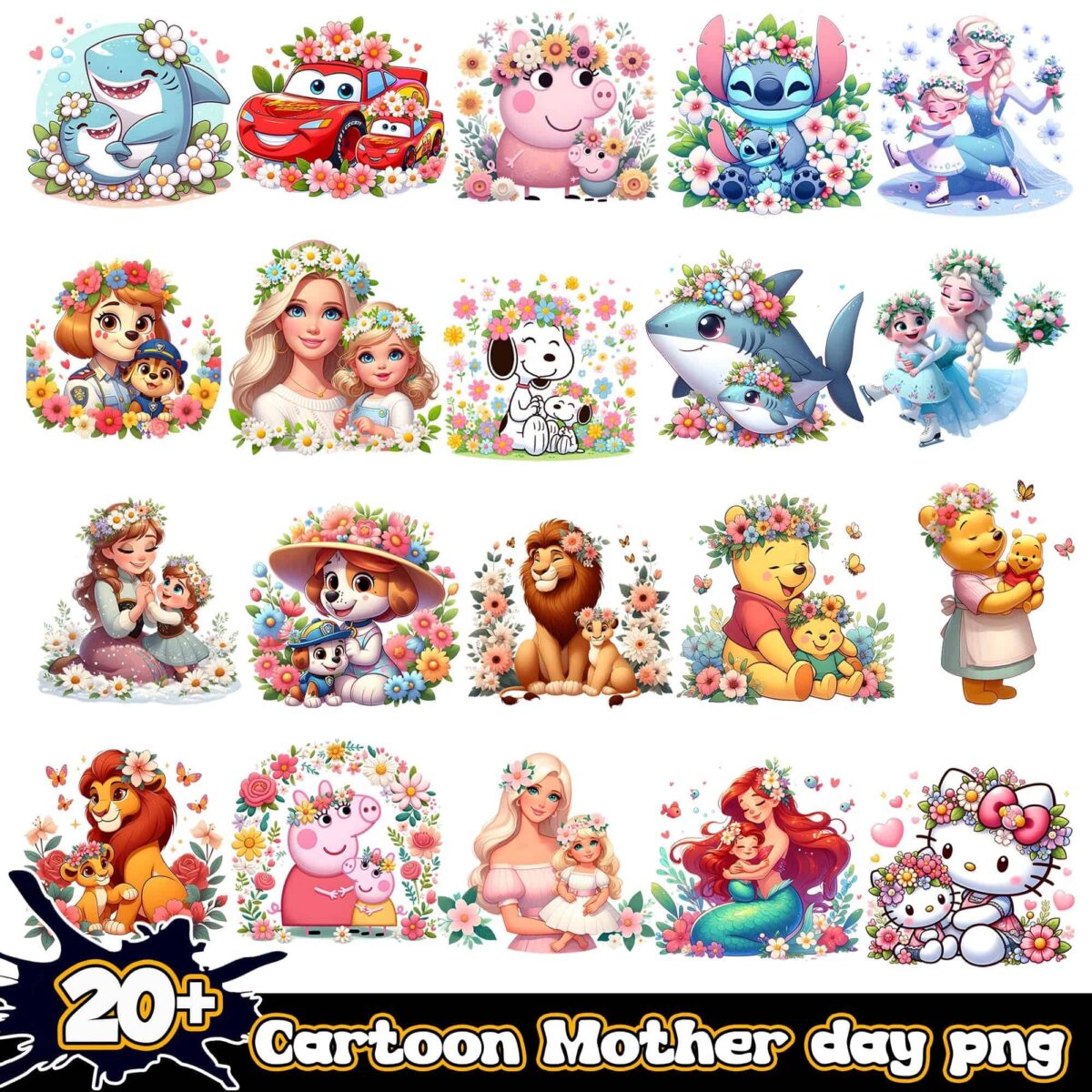 cartoonMomandbabyPNG20