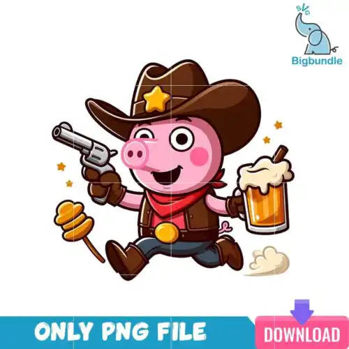 cartooncowboy_20.png Peppa Pig Cartoon Cowboy Era PNG