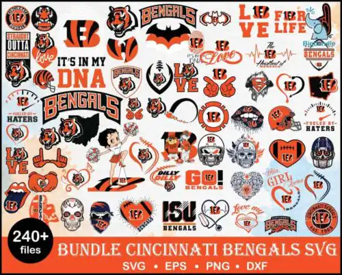 Cincinnati Bengals Go Bengals svg, Cincinnati Bengals svg, Bengals svg, Sport svg, Nfl svg, png, dxf, eps digital file