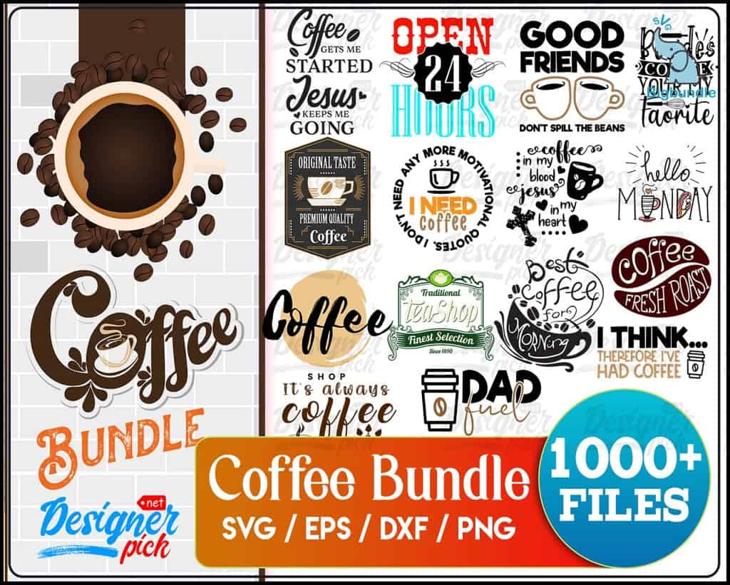 coffee svg bundle digital download 365