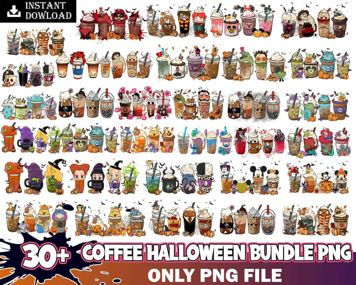 coffehalloweenbundle30 pngbundle8.99