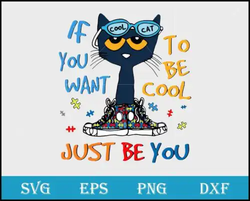 Cool cat if you svg, png, dxf, eps digital file FN11062122