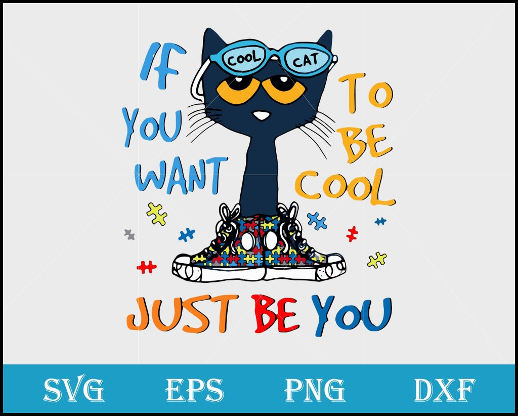Cool cat if you svg, png, dxf, eps digital file FN11062122
