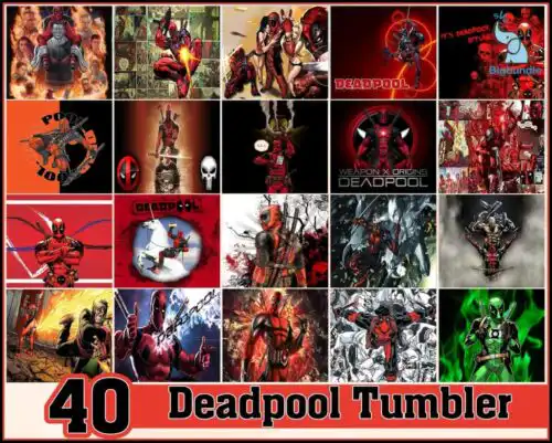 Deadpool Tumbler - Deadpool PNG - Tumbler design - Digital download