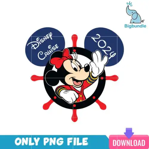 Disney Cruise Captain Minnie PNG